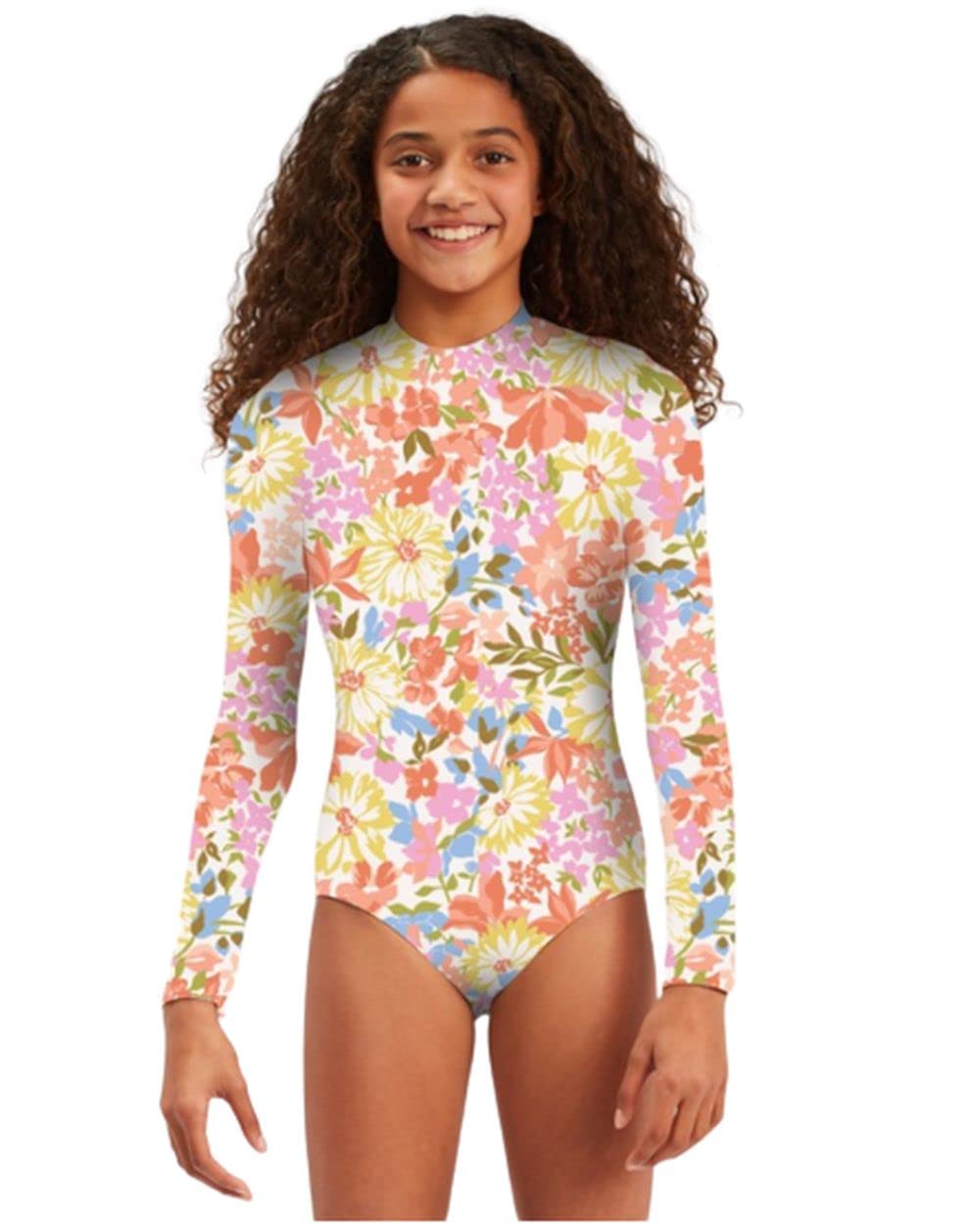 Billabong Baby Girls' Windsong Bodysuit - Soft Cotton Onesie for Toddlers & Kids (2T-6T) | Perfect for Playdates, Daycare & Casual Outings