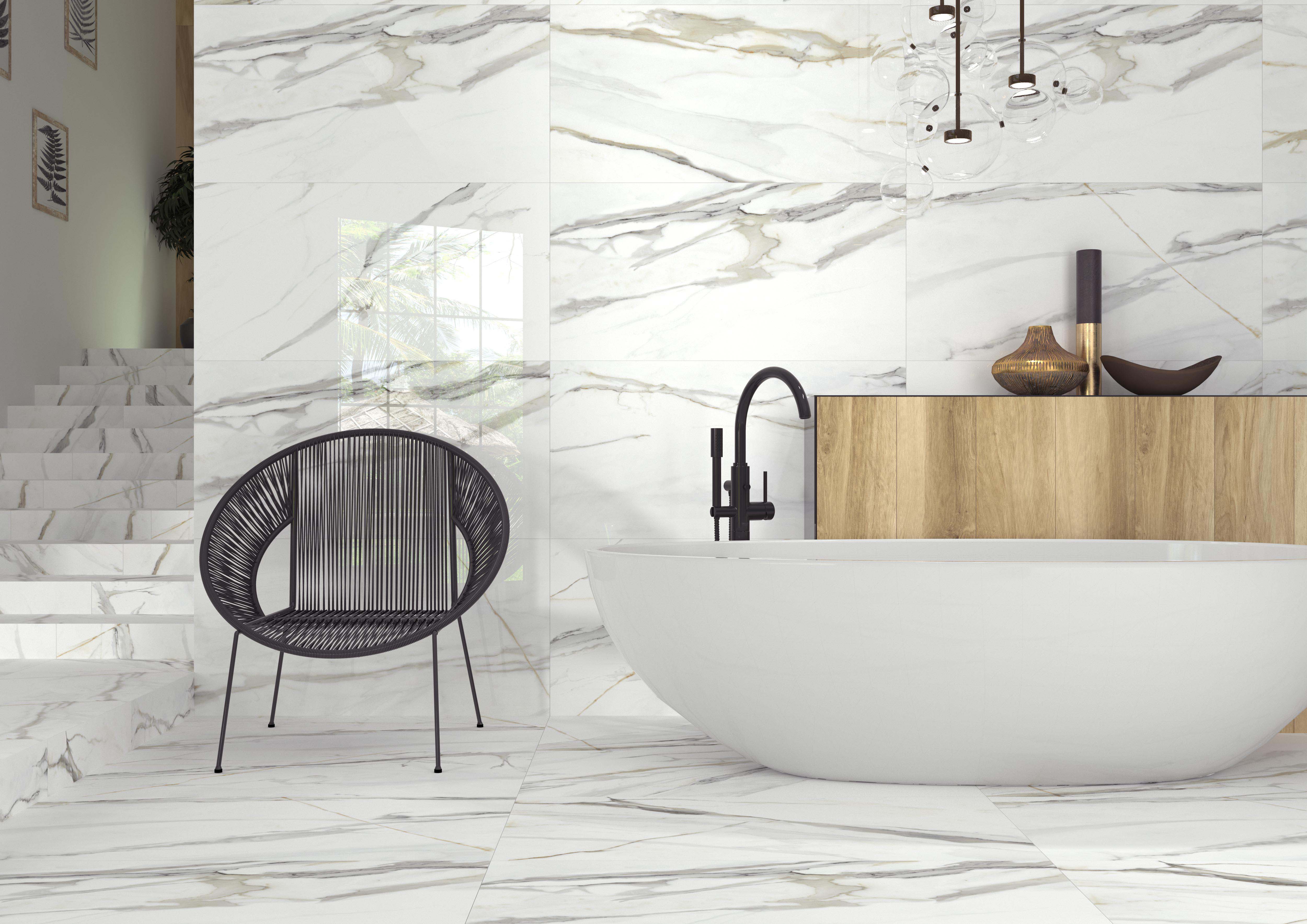Premium TAU EMPORIO Flooring Tiles 48x48 Inches (15.5 Sqft per Box) - Durable & Stylish for Home, Office & Commercial Spaces