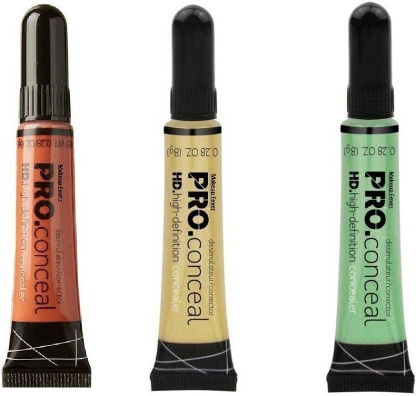 Willyard Beauty HD Pro Concealer Palette - Orange, Green, Yellow Color Correctors for Dark Circles & Blemishes | Creamy Full Coverage Makeup for Contouring & Highlighting | Professional Makeup Kit for Photoshoots & Everyday Wear