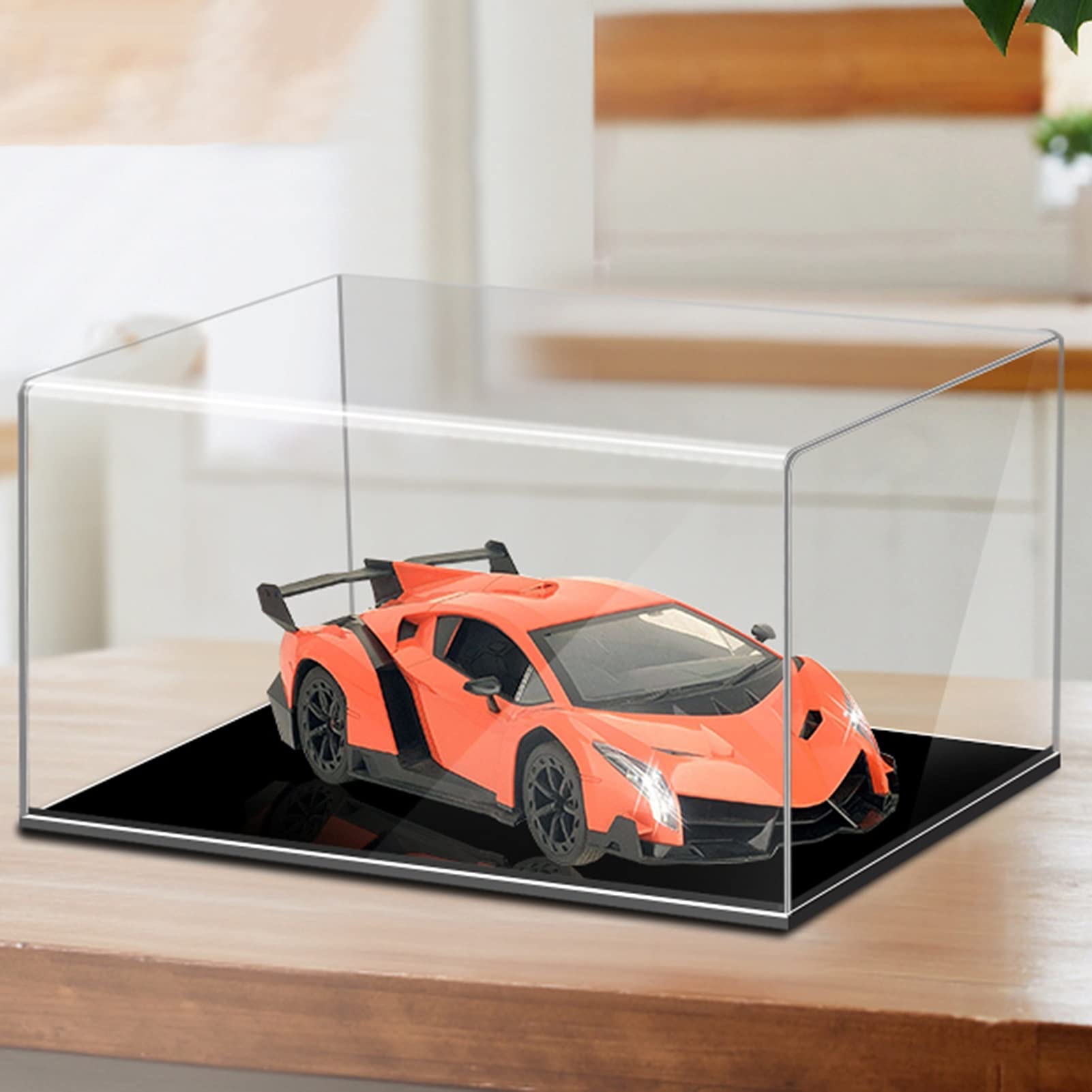 Acrylic Display Case - Stackable Transparent Collectible Showcase Box for Models, Toys & Jewelry | Dustproof Cube Organizer | Customizable Size | Perfect for Retail Stores, Home Decor & Collectibles Protection