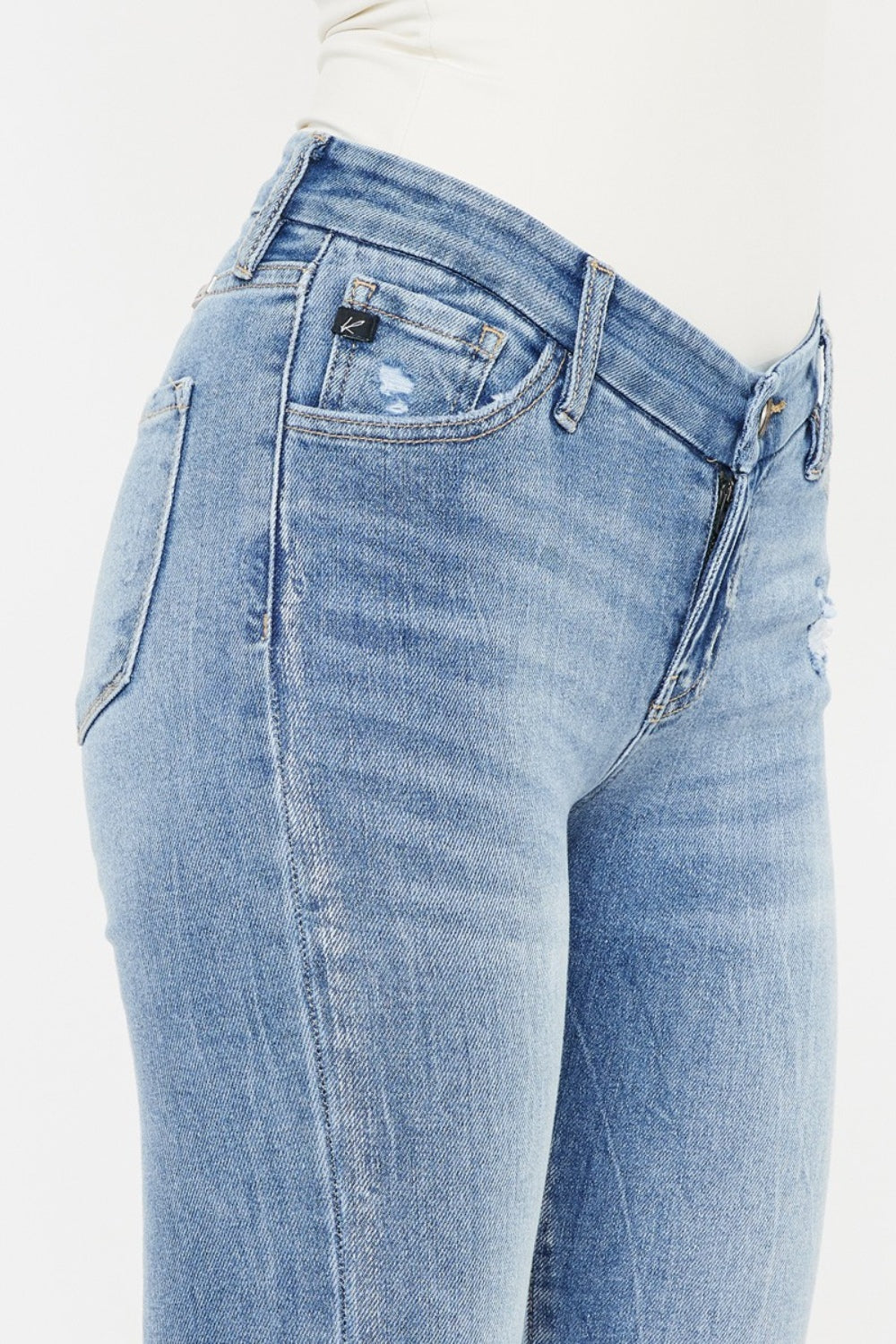 Kancan High Waist Cat's Whiskers Skinny Jeans for Women - Stretch Denim Pants with Comfortable Fit - Perfect for Casual Outfits, Date Nights & Everyday Wear