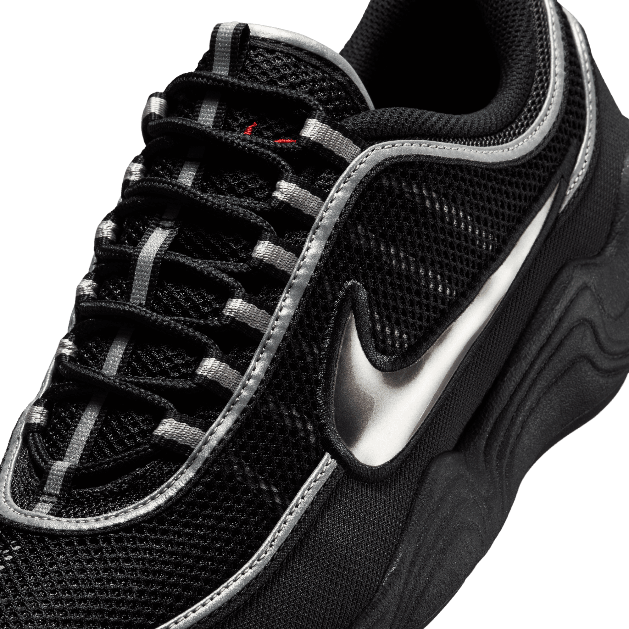 Nike Air Zoom Spiridon Running Shoes - Black/Metallic Silver for Men | Lightweight & Cushioned for Training, Jogging & Gym Workouts