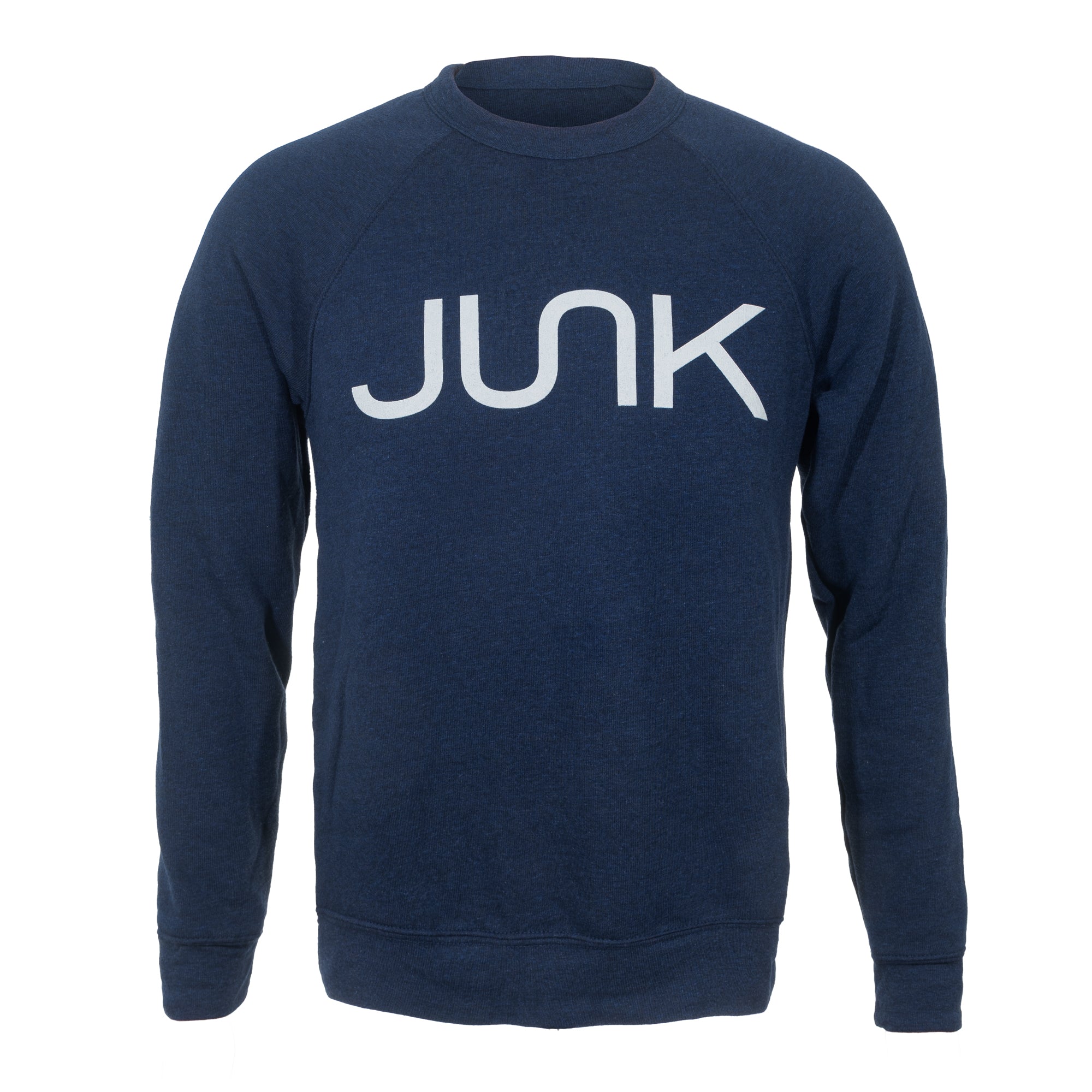 Heathered Navy Crewneck Sweatshirt for Men & Women - Soft Cotton Blend, Comfortable & Stylish Casual Wear for Everyday, Gym, and Outdoor Activities