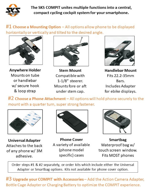 Universal Phone Mount Adapter - Compatible with All Smartphones, iPhones & Android Devices - Perfect for Car, Bike & Desk Use