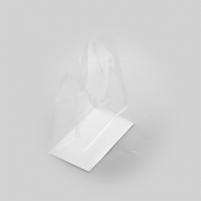 Clear Plastic Gusset Bags with Flat Bottom - 7