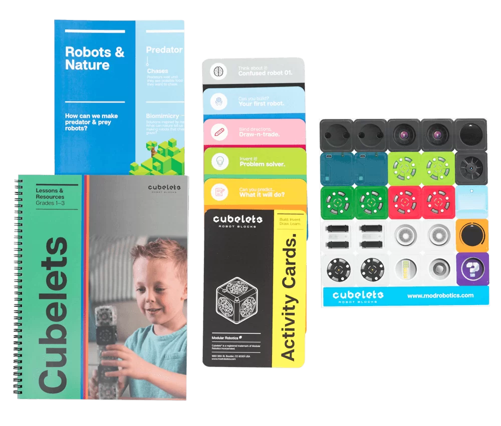 Cubelets Lesson Plan Bundle: Launchpad Edition for Grades 1-3 - STEM Robotics Learning Kit for Elementary Classroom Activities & Hands-On Coding Projects
