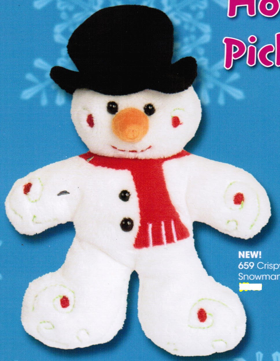 Douglas Cuddle Toys 7-inch Crispy Snowman Plush - Soft Stuffed Animal Toy for Kids, Christmas Decor & Winter Gift Idea
