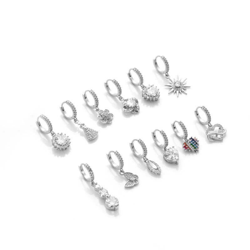 18K Gold Cartilage Huggie Hoop Earrings for Women - Sparkly & Dainty Earrings for Helix, Tragus, or Lobe Piercings | Perfect for Everyday Wear, Parties & Gifts | HSPJ404