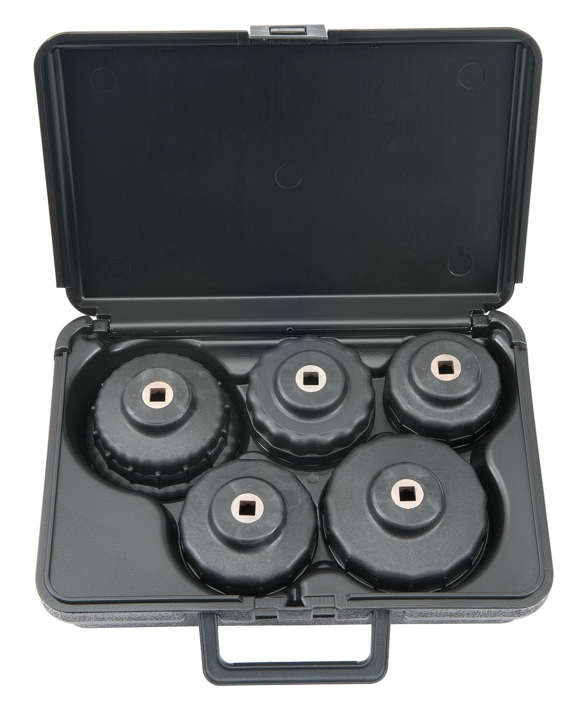 Stanley Proto JFFKIT5 5-Piece Oil Filter Cup Wrench Set - Professional Automotive Tool Kit for Oil Changes & Maintenance (Ideal for Mechanics, DIY Car Repair & Garage Use)