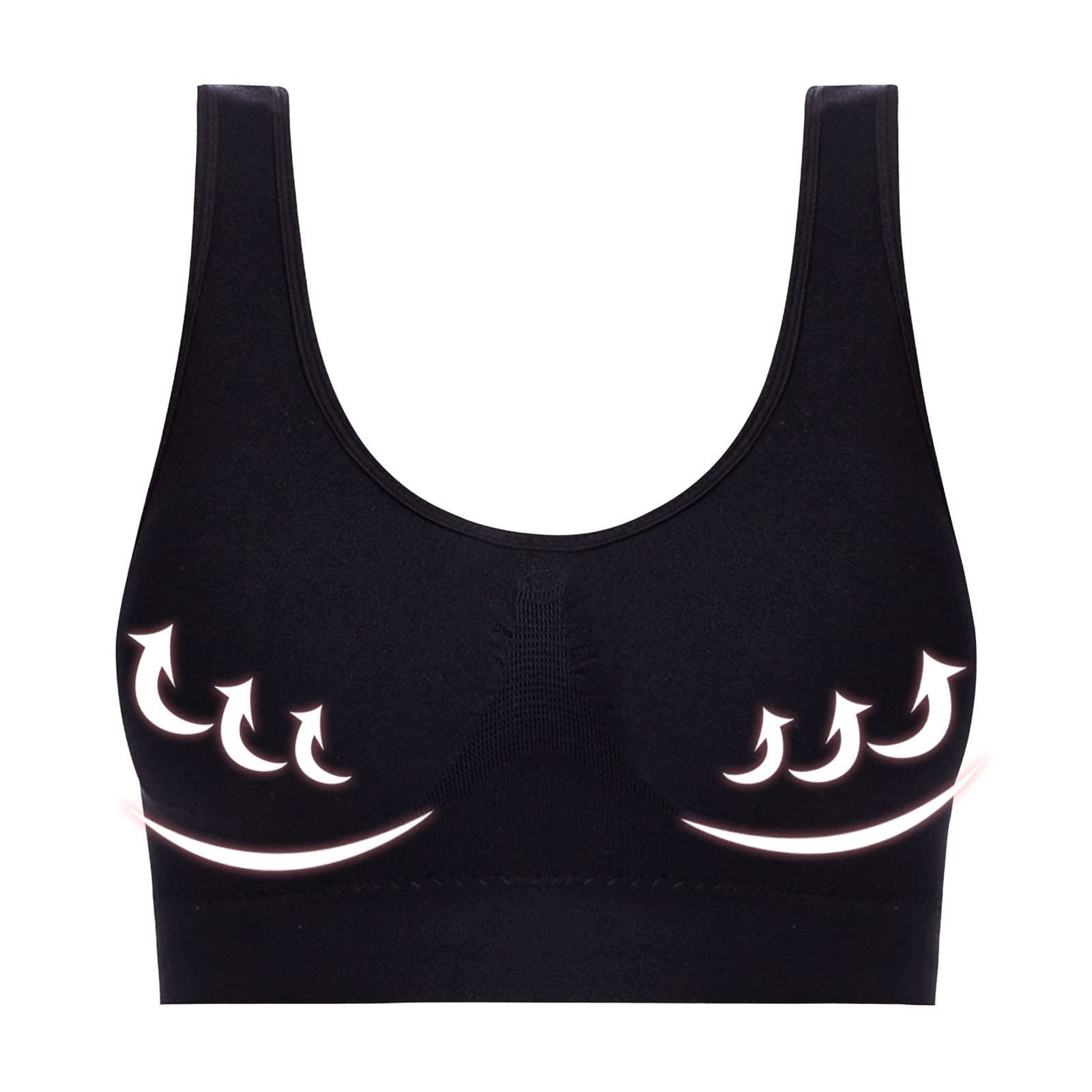**Plus Size Women's Sports Bra - Seamless Workout Bra with Padding, No Underwire for Gym, Yoga & Running - Comfortable Athletic Support for Active Lifestyles**