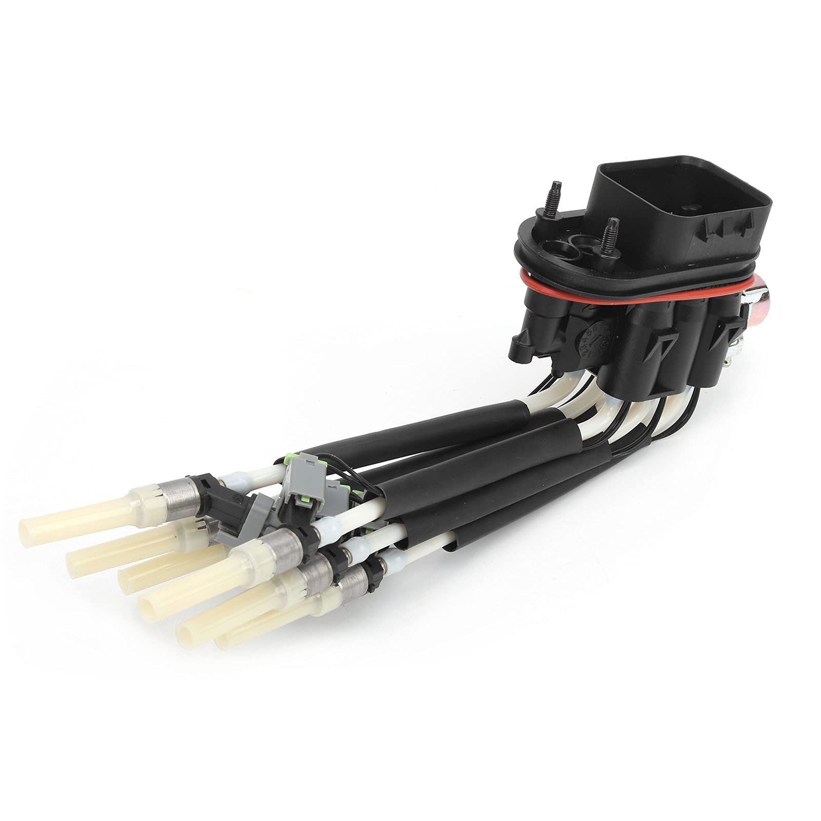 High Performance FJ503 Black 6 Nozzle Fuel Injector Assembly - Perfect Seal for Pickup Trucks - Ideal for Engine Upgrades & Fuel Efficiency Improvement