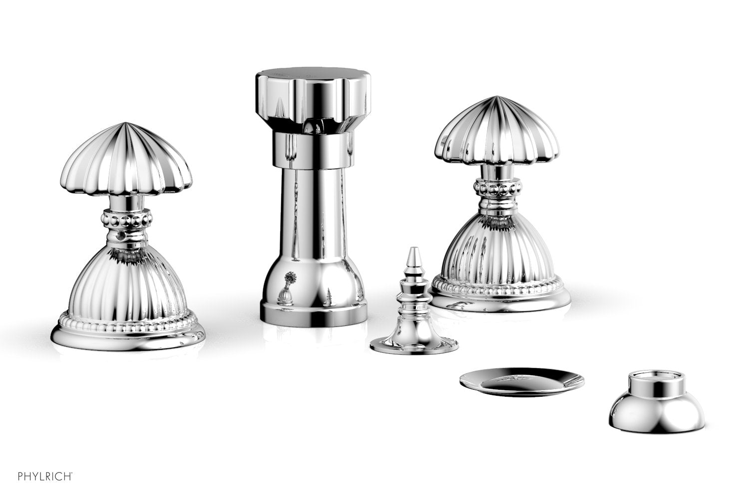 Premium Georgian & Barcelona Style 4-Hole Bidet Faucet Set K4361 - Modern Bathroom Upgrade for Hygiene & Comfort