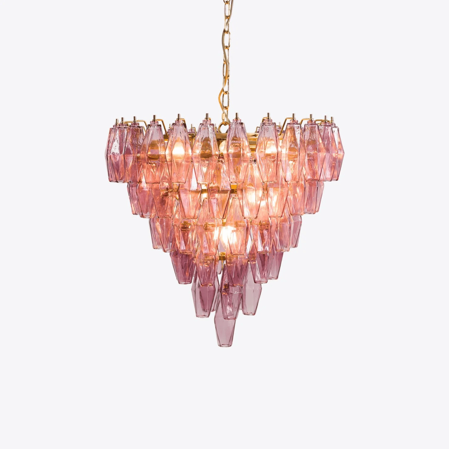 Asti Murano Chandelier - Elegant Venetian Glass Ceiling Light Fixture for Dining Room, Living Room & Bedroom Decor