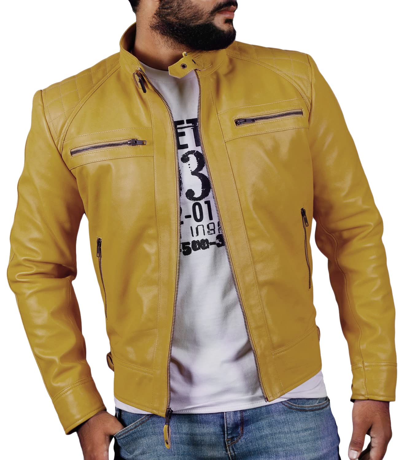 Laverapelle Men's Genuine Lambskin Leather Biker Jacket - Black | Premium Motorcycle Jacket for Riding & Fashion | Stylish Outerwear for Men