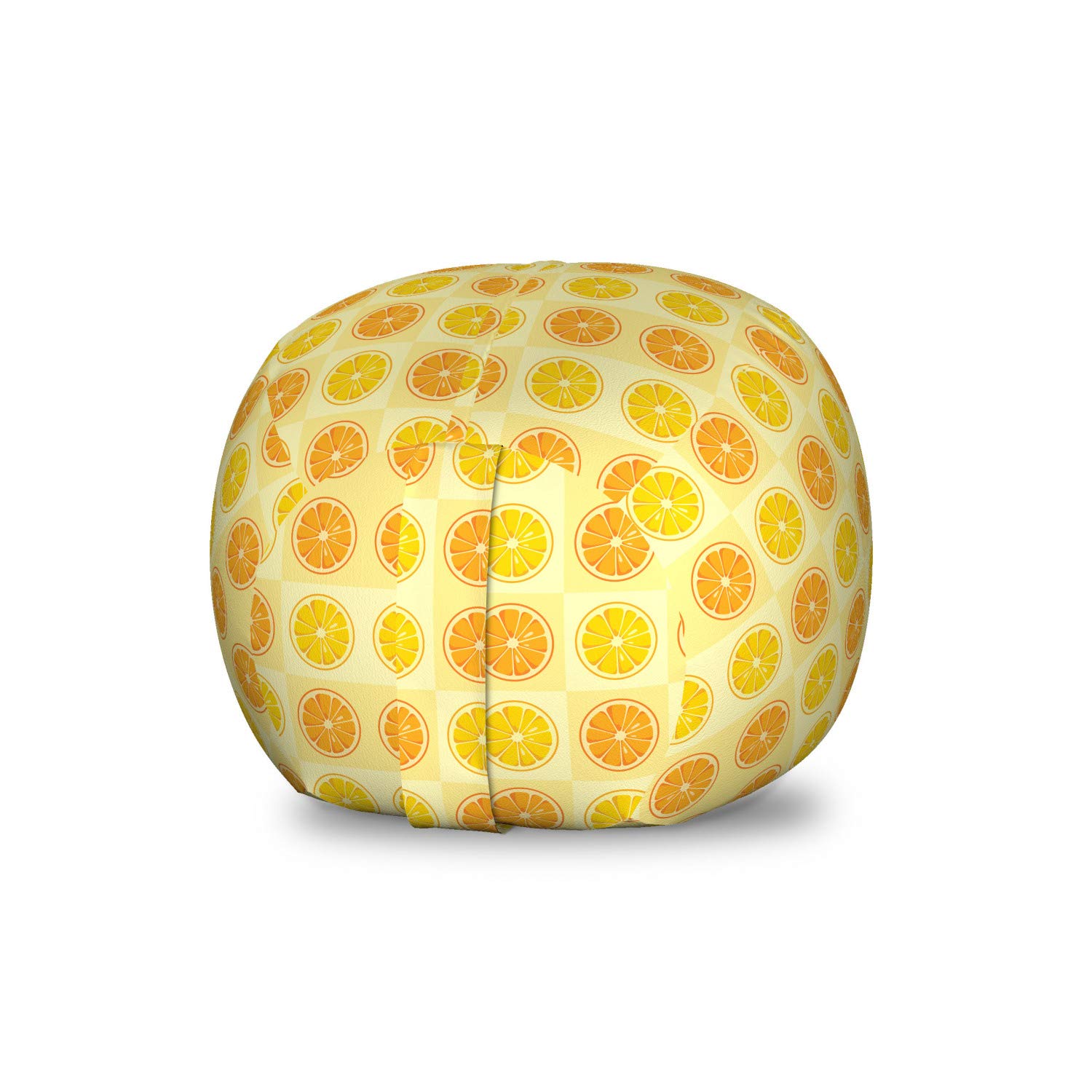 Ambesonne Citrus Toy Storage Bag Chair - Washable Organizer for Kids' Room