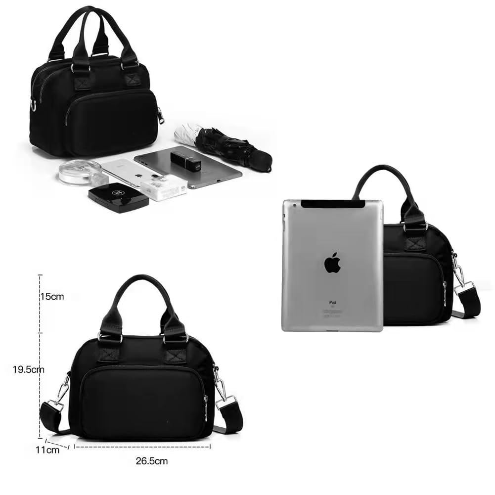 Waterproof Nylon Shoulder Handbags for Women - Lightweight Crossbody Bags with Multiple Pockets | Perfect for Travel, Work & Everyday Use