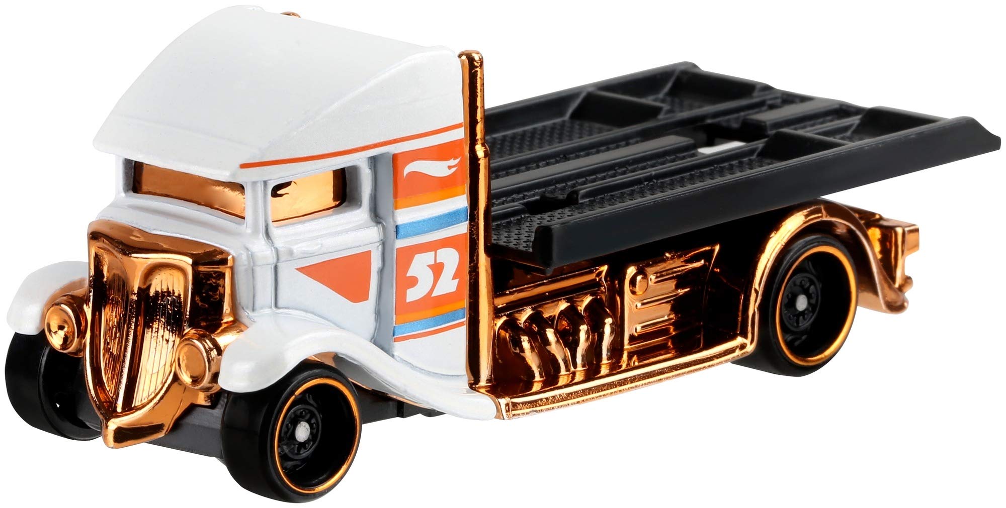 Hot Wheels 2020 Pearl & Chrome Series 3/6 - Fast Bed Hauler Diecast Car Toy (White) | Collectible Miniature Vehicle for Kids & Adults | Perfect for Play, Display & Racing Games