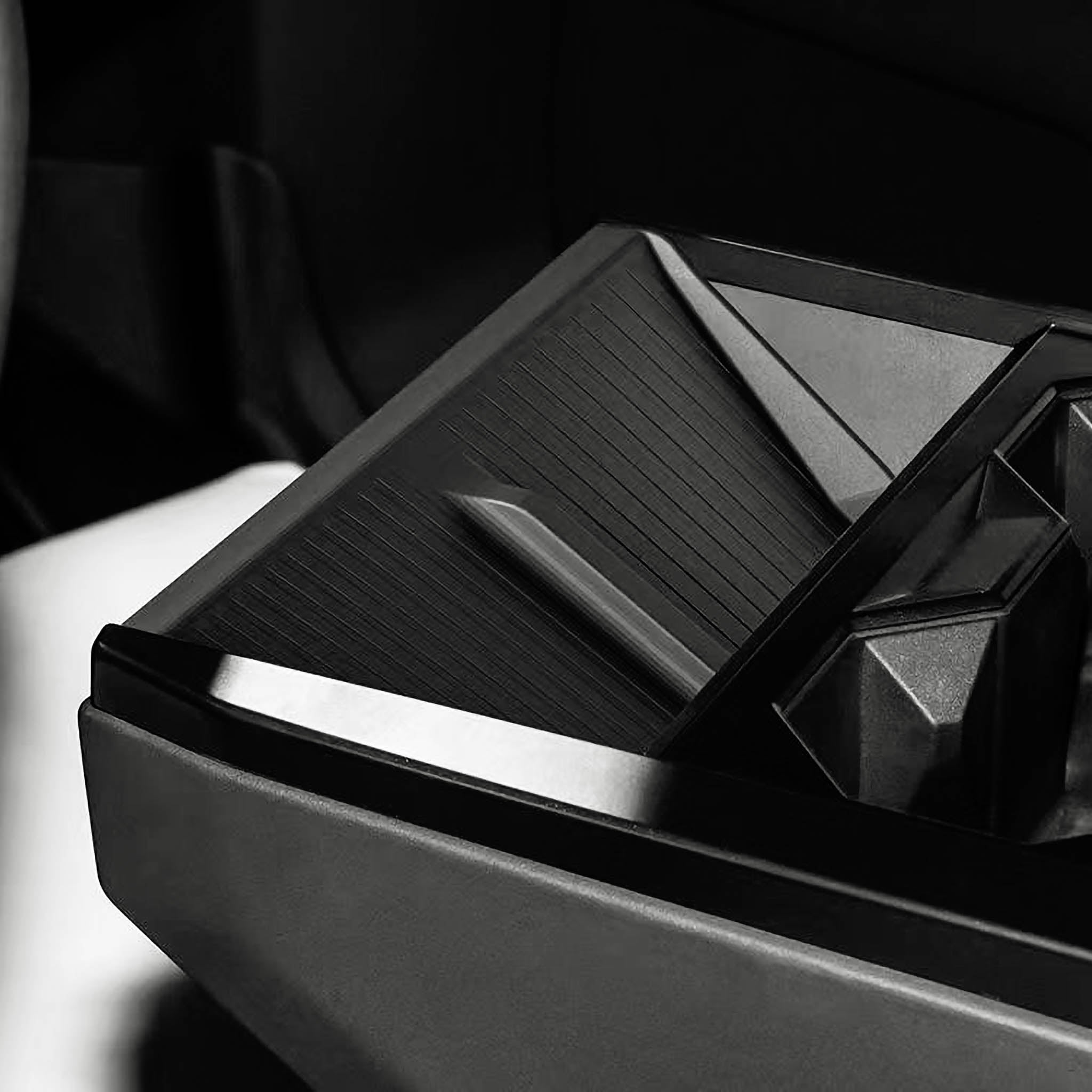 Tesla Cybertruck Center Console Wireless Charging Pad - Fast Qi-Compatible Phone Charger for iPhone & Android - Perfect for Road Trips & Daily Commutes