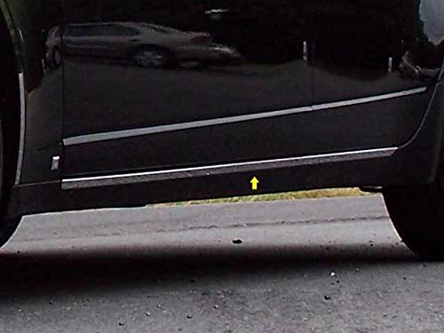 Stainless Steel Rocker Panel Trim Set (2-Piece) for Cadillac CTS Sport Wagon - TH48250 | Durable Exterior Protection & Style Upgrade for Car Enthusiasts