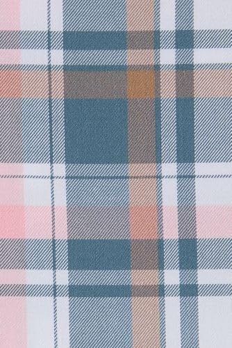 White/Rain Storm Blue Plaid