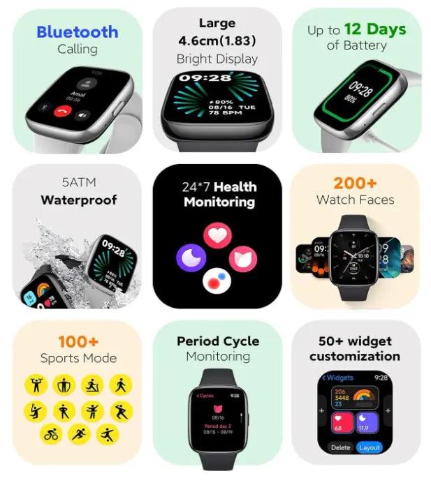 Xiaomi Redmi Watch 3 Active Smartwatch - Fitness Tracker with Heart Rate Monitor, Sleep Tracking, 1.83