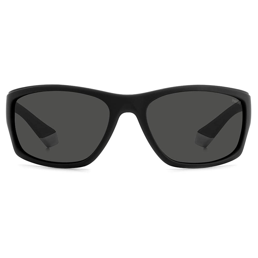 **Polaroid Sunglasses for Men - Black & Gray Classic Aviator Style - UV Protection & Polarized Lenses - Perfect for Driving, Outdoor Sports & Summer Fashion**