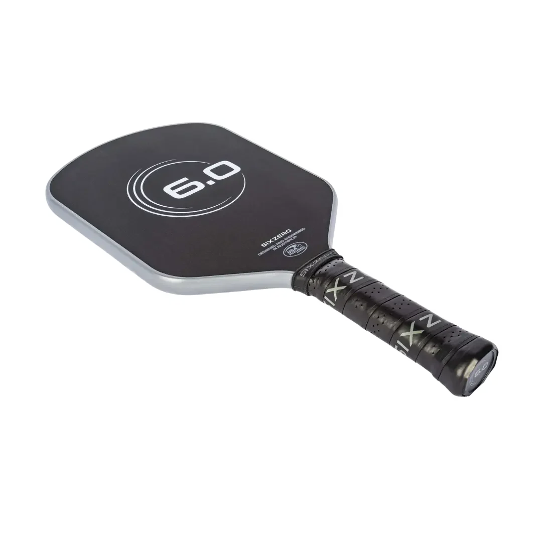 Six Zero Infinity Edgeless Black Diamond Power Pickleball Paddle - Premium Carbon Fiber Paddle for Competitive Play & Recreational Games - Perfect for Tournaments, Backyard Play & Gifting