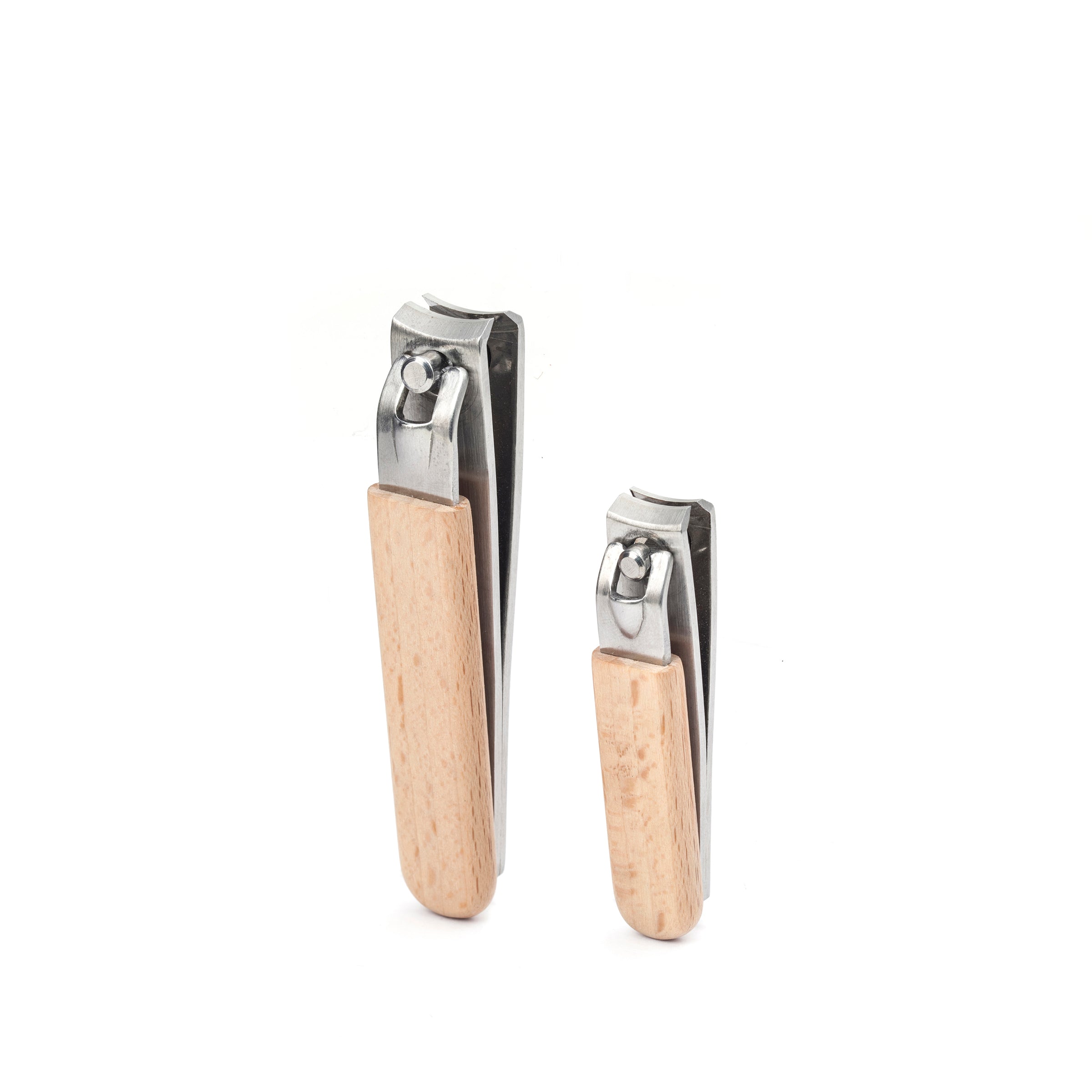 Premium Wooden Nail Clipper Set - Natural Bamboo Manicure Kit with Stainless Steel Blades - Perfect for Home, Travel & Grooming Essentials