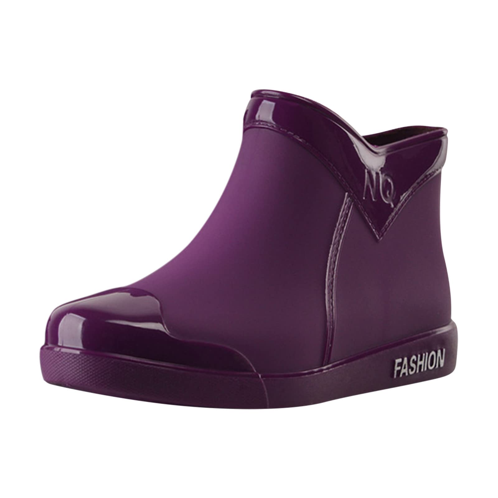Women's Waterproof Non-Slip Rain Boots - Fashionable Pumpkin Design Rubber Rain Shoes for Ladies | Perfect for Gardening, Hiking & Wet Weather Outdoor Activities