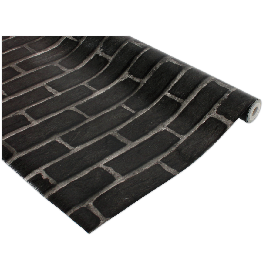 Premium Black Brick Bulletin Board Roll - Self-Adhesive, Reusable Classroom Decor for Teachers - Perfect for School, Office, and Home Organization