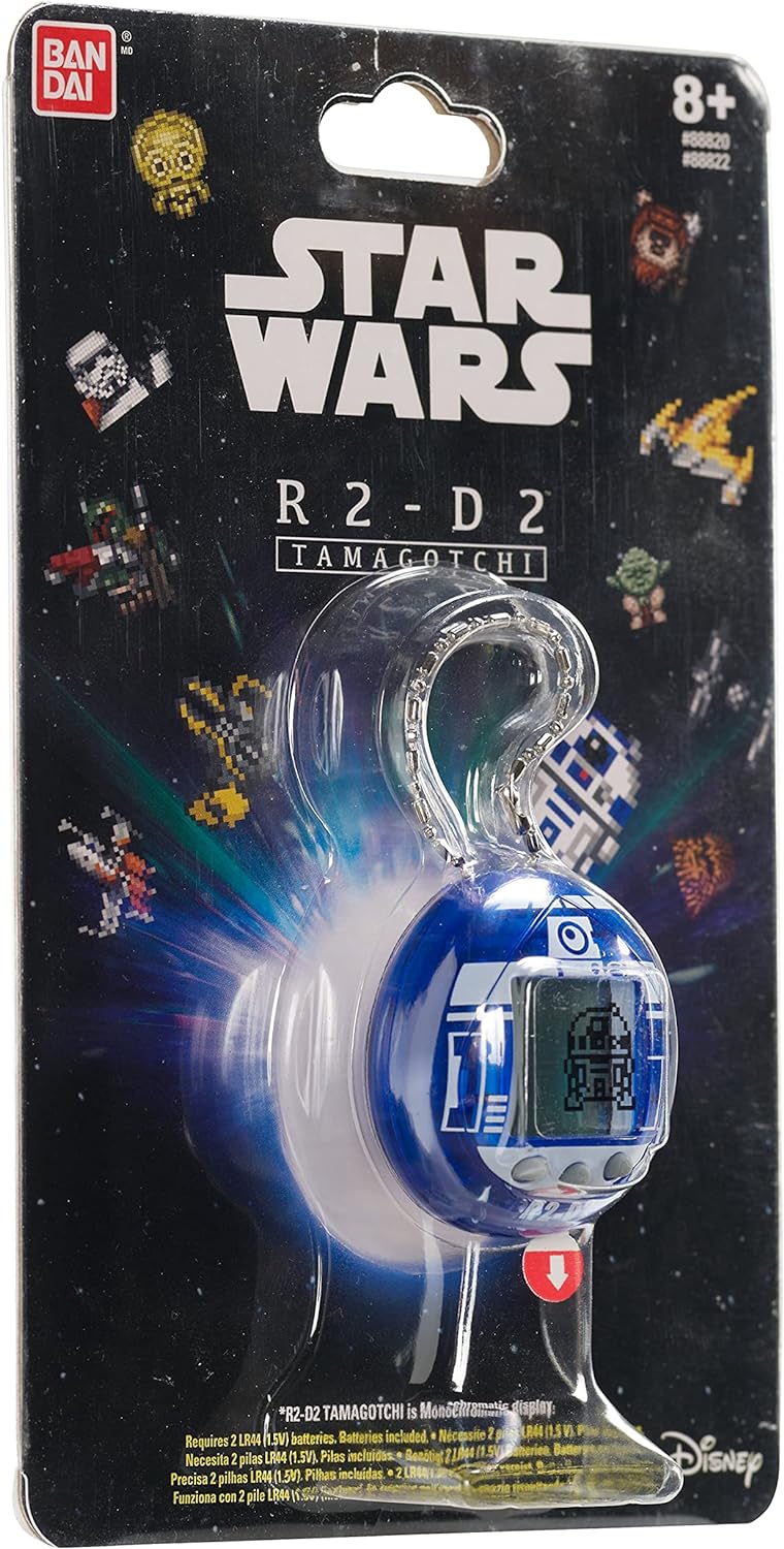 Star Wars R2-D2 Tamagotchi Virtual Pet - Interactive Hologram Blue Electronic Toy for Kids & Collectors | Perfect Gift for Star Wars Fans & Retro Gaming Enthusiasts