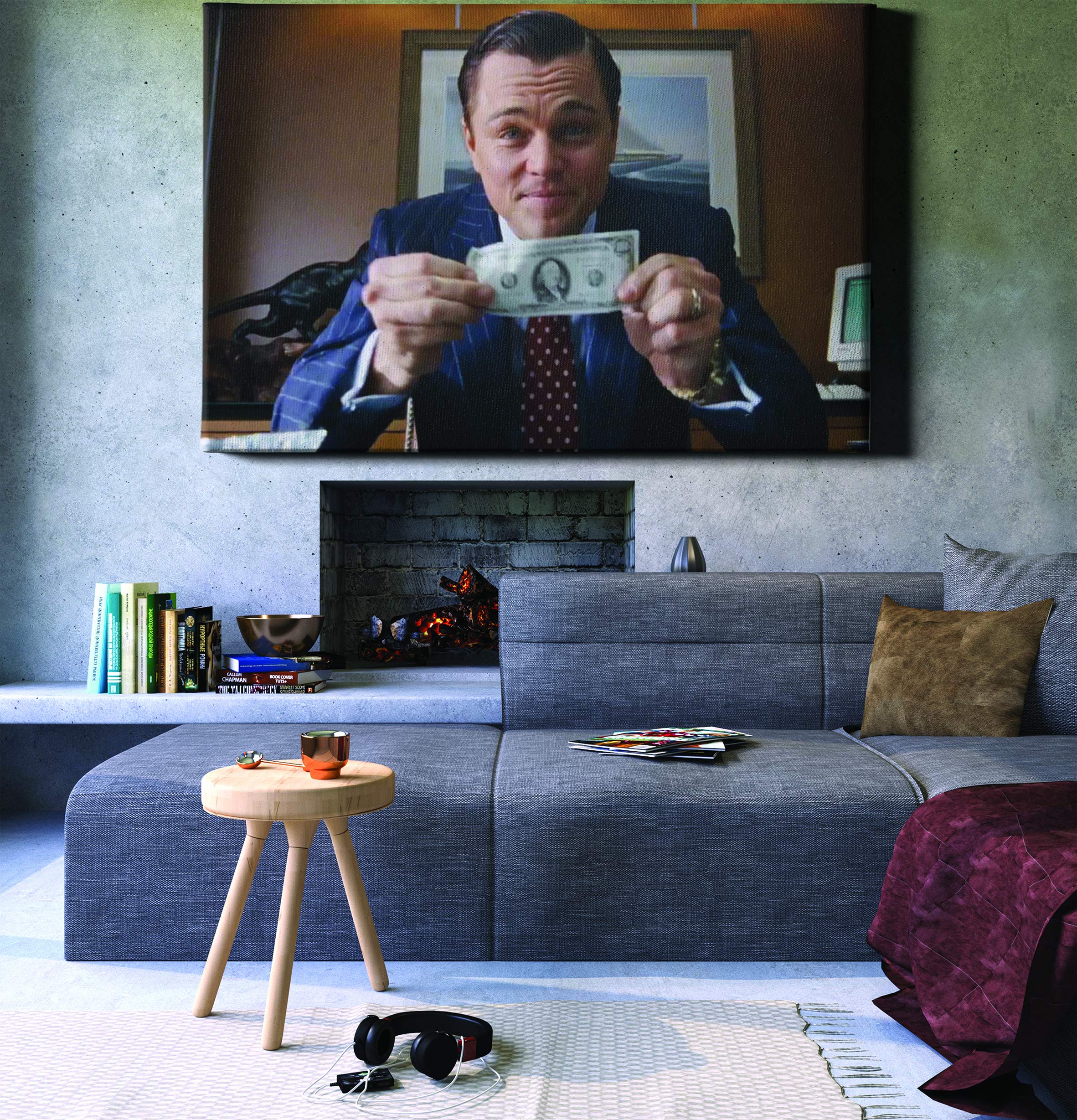 Leonardo DiCaprio Wolf of Wall Street Canvas Wall Art - 45