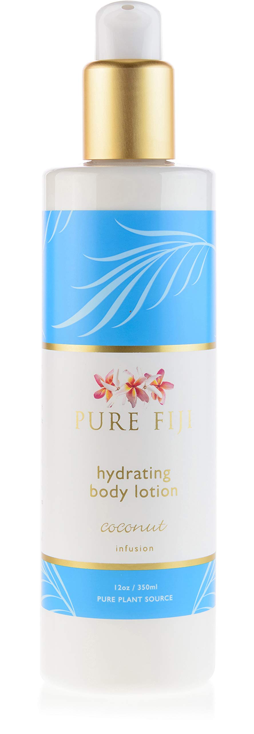 PURE FIJI Hydrating Body Lotion with Coconut Milk & Vitamin E - Organic Moisturizer for Dry Skin - Unisex Coconut Scented Lotion 12oz - Perfect for Daily Skincare & Post-Shower Hydration