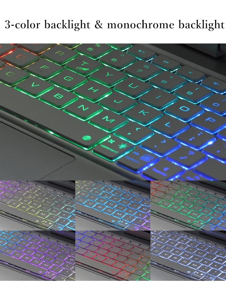 360° Rotatable Backlit Keyboard with Touchpad for iPad Air 11