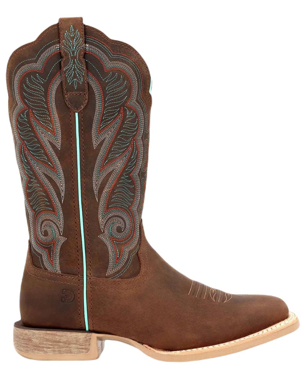 Durango Women's Rebel Pro Western Boots - Juniper Brown - Cowgirl Boots for Riding, Country Fashion & Outdoor Adventures