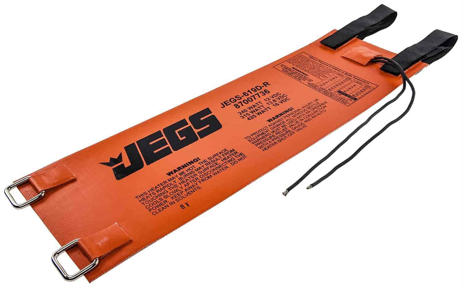 JEGS 16552 12V DC Nitrous Bottle Warmer for 10 lb & 15 lb Bottles - High Performance Heating for Racing & Automotive Use