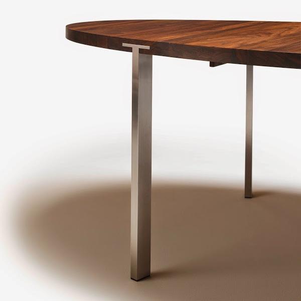 GM2100 Oval Extension Table - Expandable Dining Table for 6-8 People, Perfect for Family Gatherings & Dinner Parties