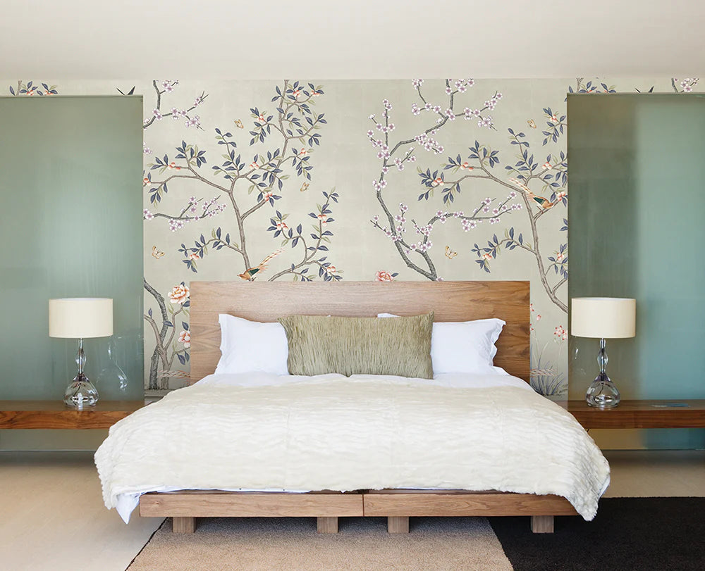 Self-Adhesive Garden Wall Mural - Easy Peel & Stick Wallpaper for Home Decor, Living Room, Bedroom & Nursery - Nature Inspired Botanical Design for Indoor Walls