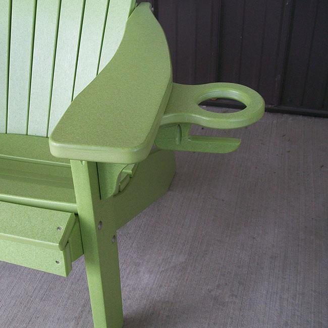 Keystone Amish Co. 6 Foot York Recycled Plastic Swing Bed - Weather-Resistant Weathered Wood Finish - Perfect for Porch, Patio, or Garden Relaxation