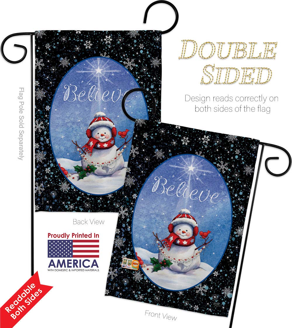 Christmas Garden Flag Set - Double Sided Winter Decor for Outdoor Holiday