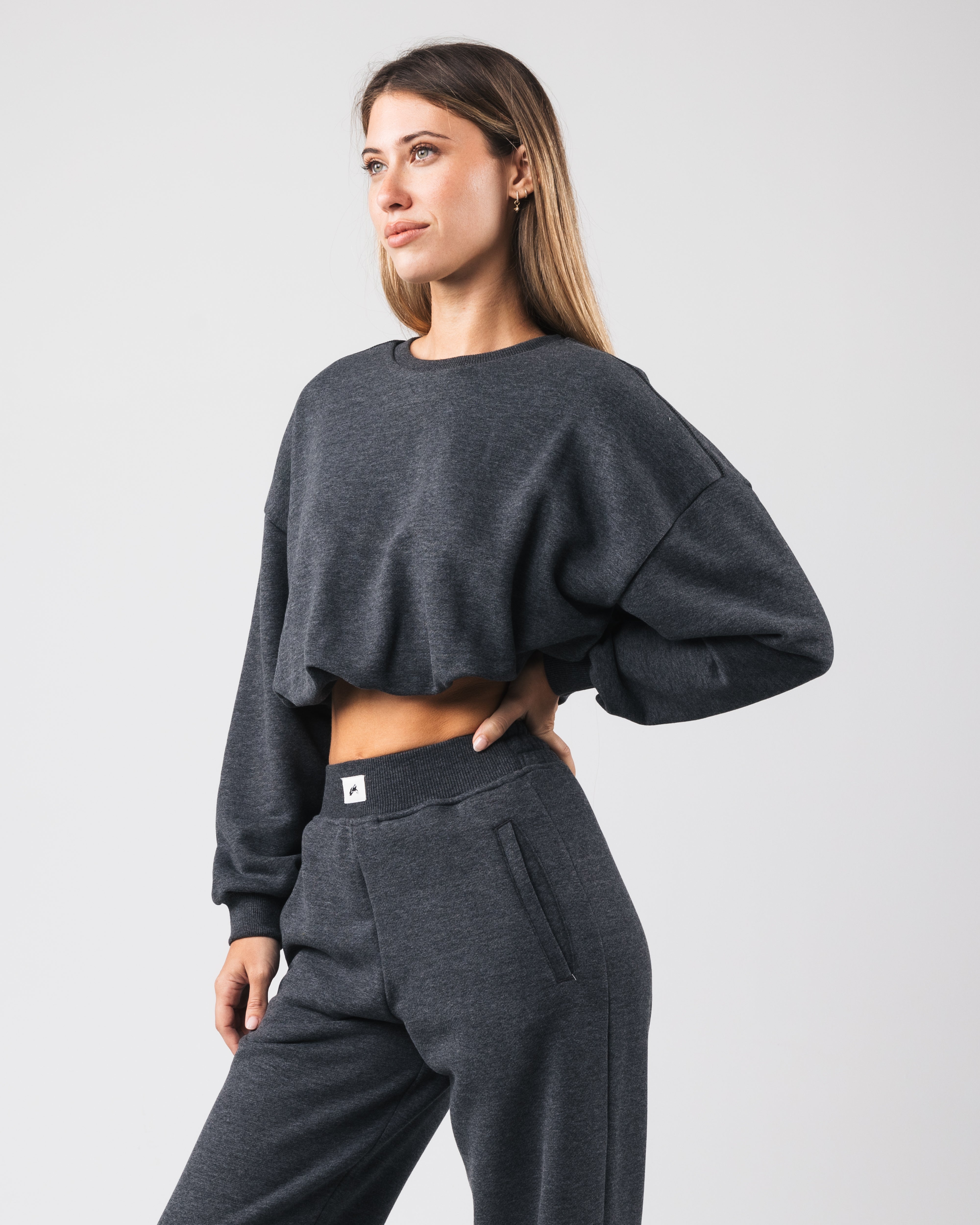 Bubble Crew Heather Black T-Shirt - Soft Cotton Crewneck Tee for Men & Women | Casual Wear, Street Style, Everyday Outfits