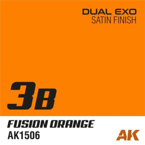 AK Interactive AK1506 Dual Exo Sc-Fi 3B Fusion Orange Acrylic Paint - 60ml Bottle for Miniature Models, Warhammer, and Scale Modeling Projects - Perfect for Airbrush and Hand Painting Techniques