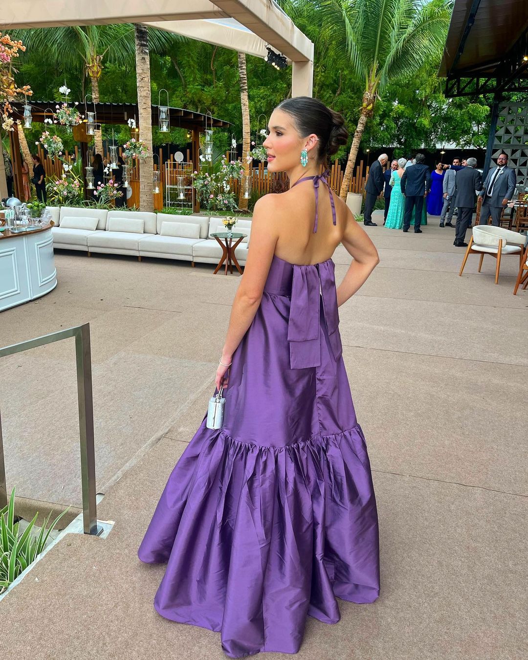 Elegant A-Line Purple Satin Long Prom Dress for Formal Parties & Special Occasions - Style J3426 | Perfect for Homecoming, Evening Gala & Wedding Guest Attire
