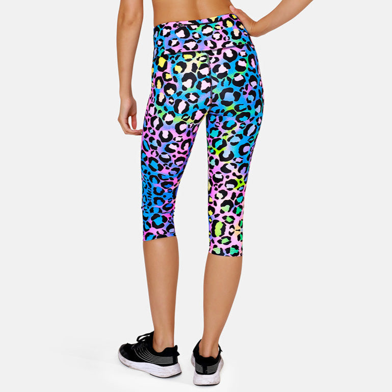 Cute Kitty Capri Pants for Women - Soft Stretchy Lounge Pants with Candy Print - Perfect for Sleepwear, Yoga & Casual Wear