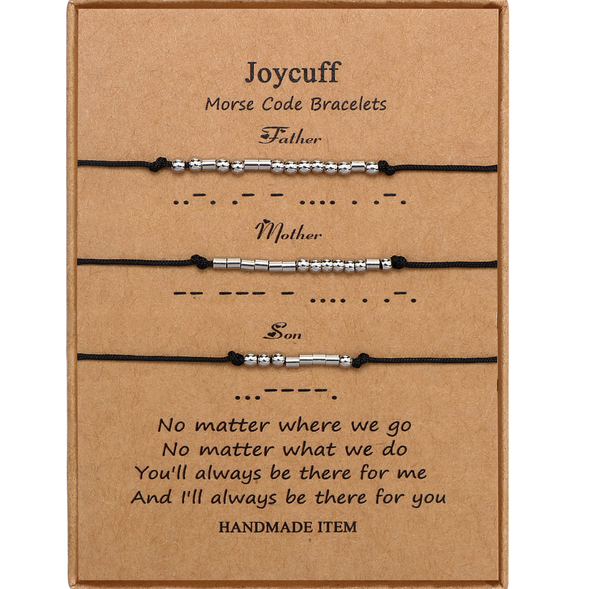 Inspirational Morse Code Bracelet for Women & Men - Adjustable Beaded Wrap Bracelet Jewelry for Birthday, Christmas Gifts (Daughter, Mom, Dad, Sister, Aunt) - Encouragement & Motivational Gift for Daily Wear, Work, Yoga & Special Occasions