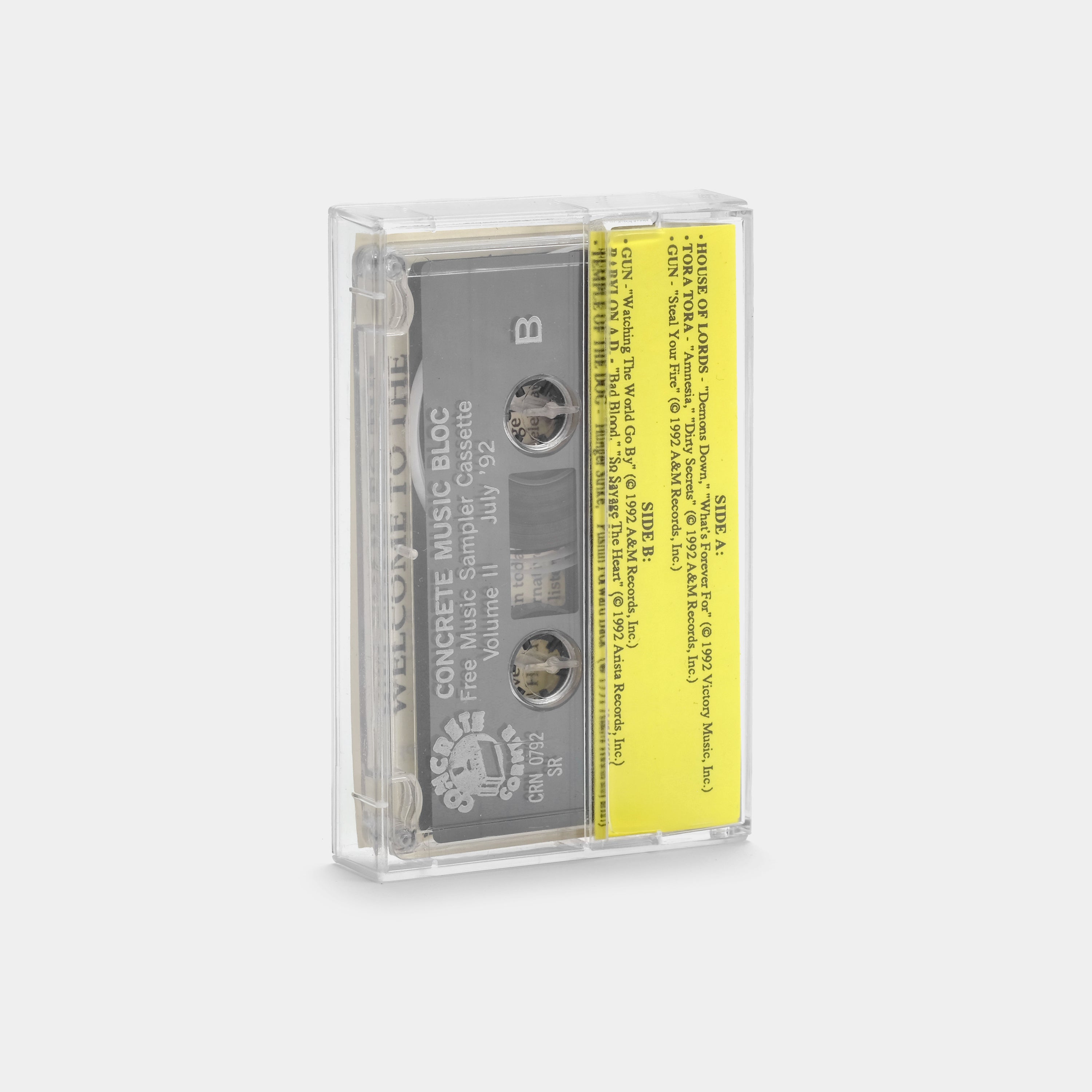 Concrete Corner Music Bloc Vol. II Cassette Tape - Limited Edition Retro Music Collection for Vinyl Enthusiasts & Home Decor