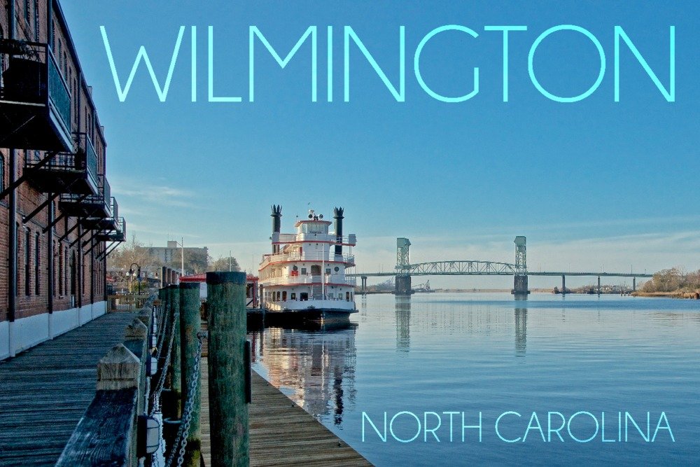 Wilmington NC Steamship & Bridge Metal Wall Art - 12x18 Gallery Quality Aluminum Decor for Home & Office - Perfect for Coastal & Nautical Themed Spaces