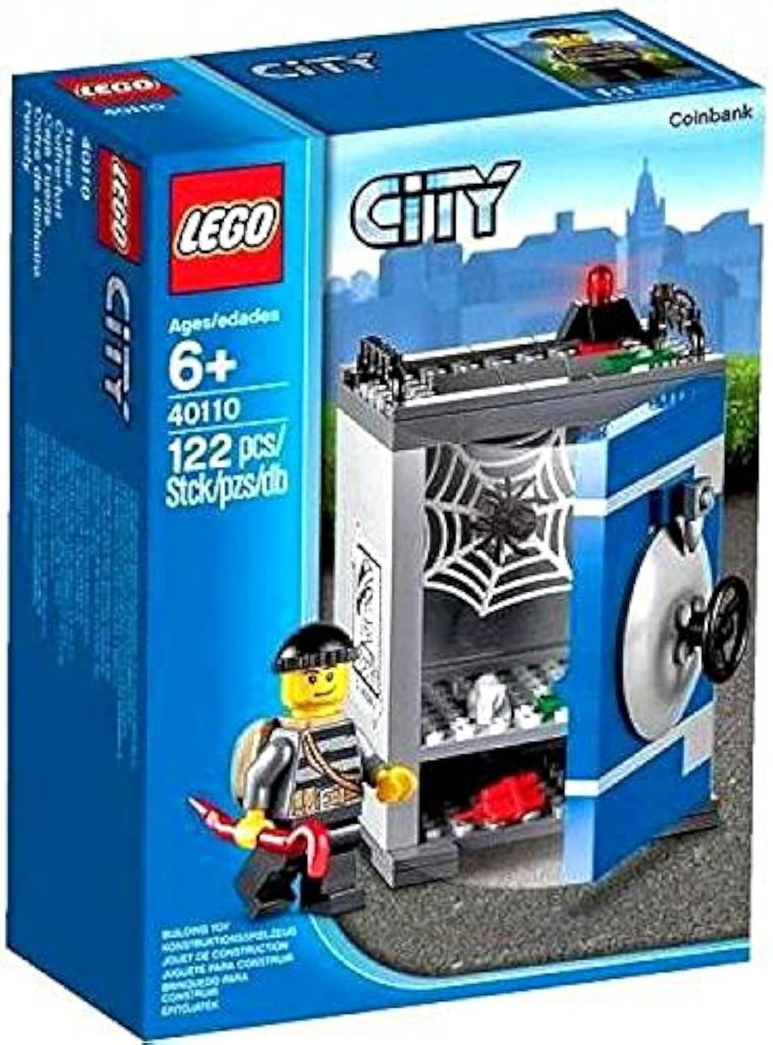 LEGO City Coin Bank Building Set (40110) - 122 Pieces - Fun Savings Toy for Kids & Collectors - Perfect for Home, Office, or Gift Giving