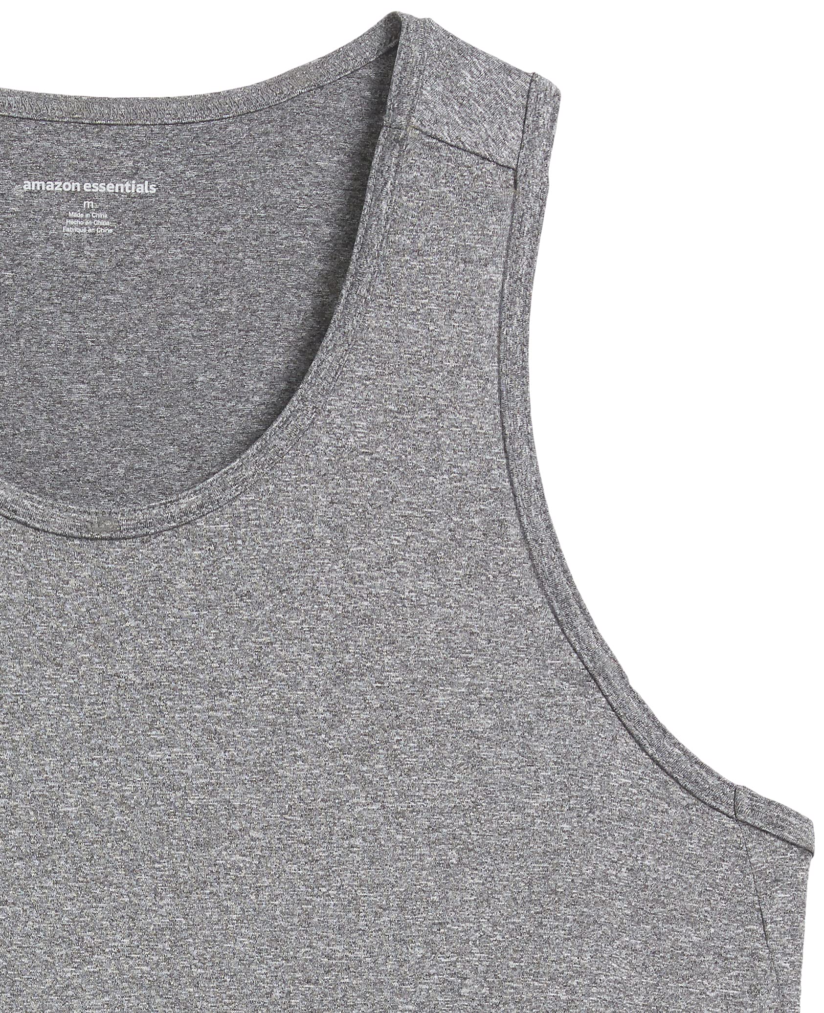 Amazon Essentials Men's Tech Stretch Tank Top - Breathable Workout Shirt for Gym, Running & Athletic Performance | Moisture-Wicking Activewear for Men