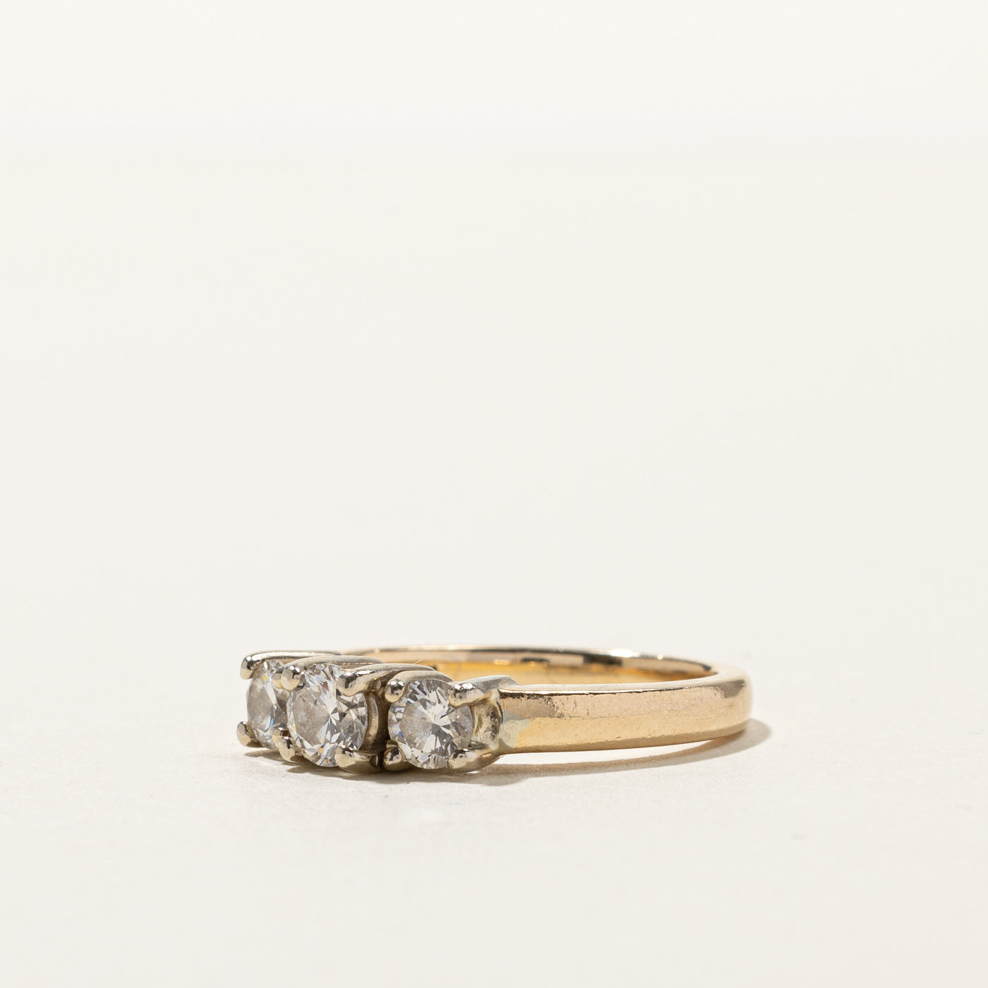 0.31ct Three Stone Diamond Engagement Ring - Size 5.75 | Elegant Wedding Band, Anniversary Gift for Her | Perfect for Proposals, Bridal Jewelry & Special Occasions
